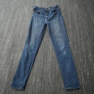 Levi's 721 Jeans Women Blue High Rise Skinny 28 Measured 26x28